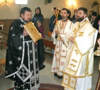 Preasfintitul Timotei a slujit Liturghia Darurilor mai înainte sfințite la Tarragona